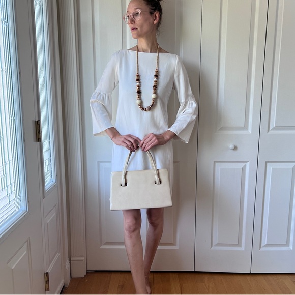 Massimo Dutti White Shift Mini Dress - Picture 5 of 9